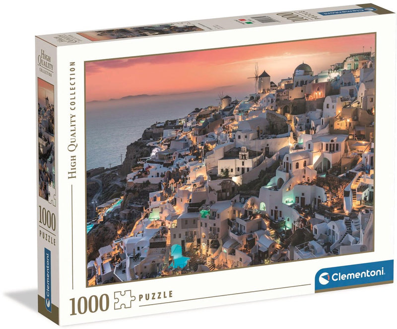 Afbeelding laden in galerijviewer, Clementoni legpuzzel tinten van santorini, 1000st.
