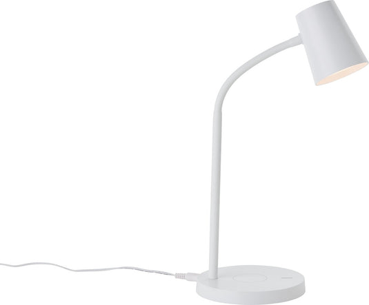 Brilliant brillant illa - bureaulamp - dimbaar - led 5w 3000k - draadloos opladen - wit