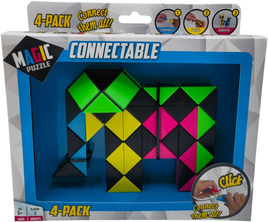 Magic puzzle connectable 4-pack
