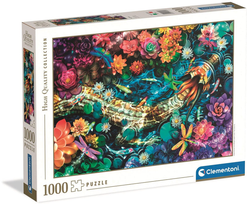 Afbeelding laden in galerijviewer, Clementoni legpuzzel kunstwerken koi rivier, 1000st.
