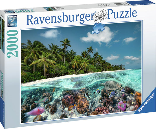 Ravensburger puzzel een duik op de malediven, 2000st.