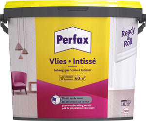 Perfax ready roll behanglijm vlies 9 kg | vliesbehang behangplaksel | behanglijm transparant | alle ondergronden behanglijm