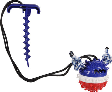 Flamingo bal met grondpin gazo blauw