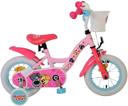 Volare woezel pip kinderfiets - meisjes - 12 inch - roze