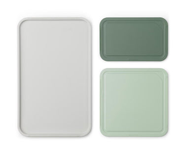 Brabantia tasty+ kunststof snijplanken - snijplankenset 3-delig - kunststof - vaatwasserbestendig - mixed colours
