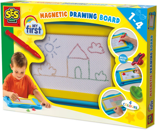 Ses my first - magnetisch tekenbord 4 kleuren