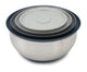 Joseph joseph - nest prep store 4 voorraadschalen met deksels - roestvast staal - zilver