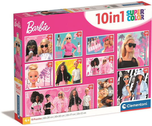 Clementoni legpuzzel super color 10in1 barbie