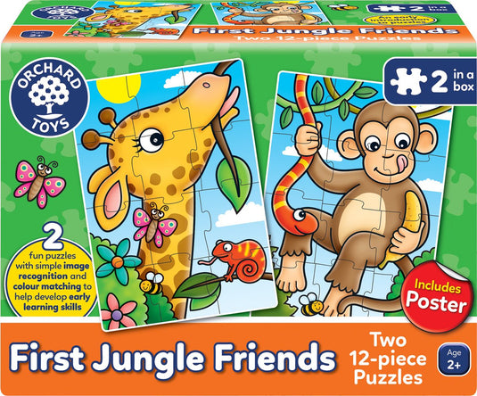 Orchard toys - first jungle friends puzzle - puzzel in jungle thema - 24 puzzelstukken - vanaf 2 jaar