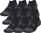 Under armour ua performance tech 3pk ns-blk unisex sportsokken - zwart - jet grijs