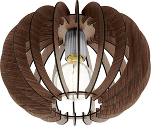 Eglo stellato - plafondlamp - e27 - ø40 cm - donkerbruin nickel-mat
