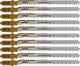 Wolfcraft - hardhout decoupeerzaagbladen 50 mm - t schacht – decoupeerzaagblad hout - 8019100