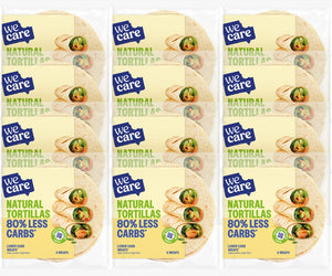 Wecare - lower carb - tortillas - naturel - 12 x 160 gr
