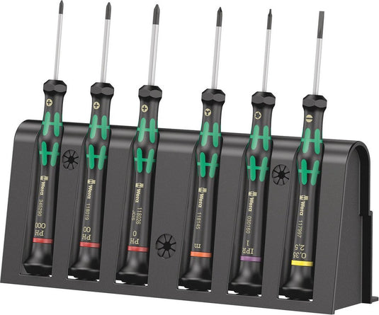 Wera 6-delige micro schroevendraaierset + houder - 2050 6