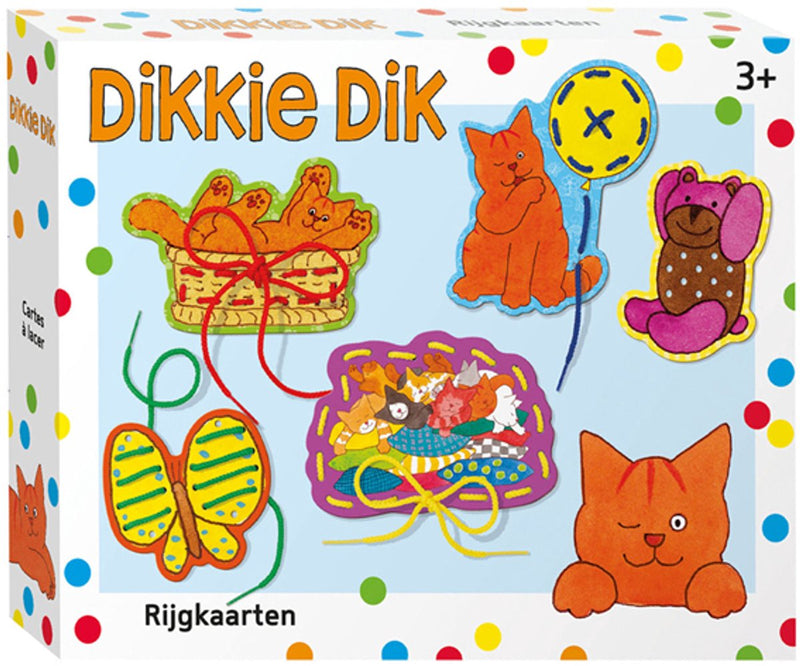 Afbeelding laden in galerijviewer, Bambolino rijgkaarten set dikkie dik
