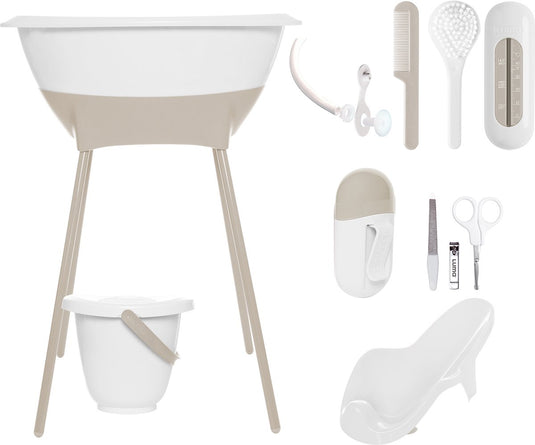 Luma babycare bad -en verzorgingsset luma wit