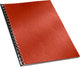 Gbc omslag a4 lederprint 250 gr. rood (100)