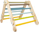 Small foot - houten klimrek 2in1 driehoek en wandrek adventure