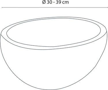 Differnz nusa waskom - riviersteen - ã˜ 30-39 cm