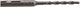 Wolfcraft - betonboor 4mm - sds quick - hardmetaal voor beton boren - 85mm lang - 7760000
