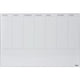 Weekplanner desq 4321 metaal wit