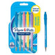 Paper mate flexgrip ultra-balpennen met pastelkleuren | medium punt (1,0 mm) | blauwe inkt | 5 stuks