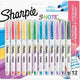 Sharpie s-note creatieve kleurenmarkers | markeerstift om mee te schrijven, tekenen en meer | diverse pastelkleuren | beitelpunt | 12 stuks