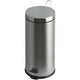 V-part - pedaalemmer 30 liter - stainless steel - mat rvs - prullenbak