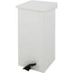 Dutchdesign pedaalemmer 31004522 gepoedercoat aluminium wit
