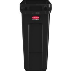 Rubbermaid prullenbak 76227840 polyethyleen zwart