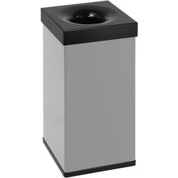 Dutchdesign prullenbak 31003976 gepoedercoat aluminium grijs