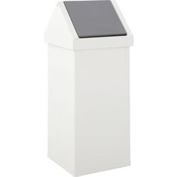 Dutchdesign prullenbak 31004737 gepoedercoat aluminium wit