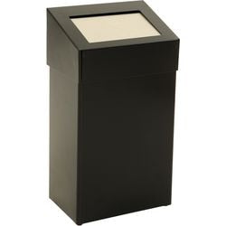 Prullenbak dutchdesign 31719624 gepoedercoat aluminium zwart