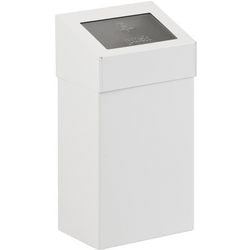 Push prullenbak dutchdesign 31021826 gepoedercoat aluminium wit