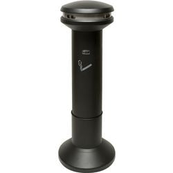 Rubbermaid sigarettenpaal 76183504 staal zwart