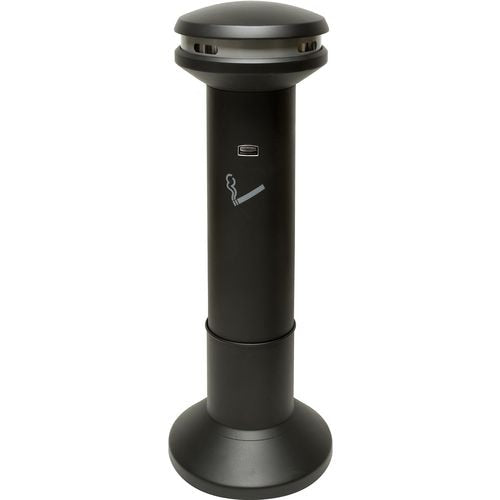 Rubbermaid sigarettenpaal 76183504 staal zwart