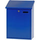 V-part - wandbrievenbus sebastian - galvanized steel powder coated - blauw - brievenbus