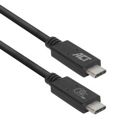 Usb-c-kabel act ac7431 zwart 1 m