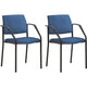 Stapelbare stoel mayer sitzmöbel 2518 stof blauw
