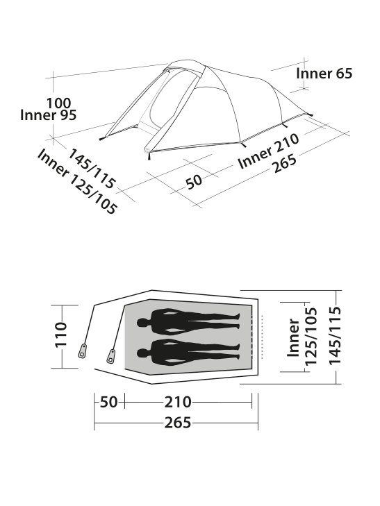 Load image into Gallery viewer, Easy camp energy 200 compact tent
