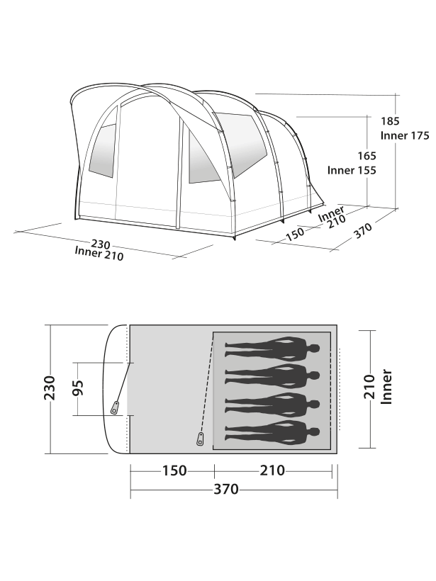 Load image into Gallery viewer, Easy Camp Edendale 400 tent
