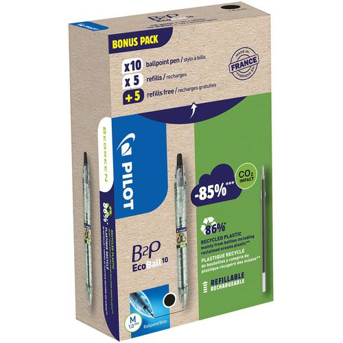 Pilot balpen ecoball zwart