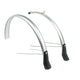 spatbordenset Snello 28 inch 46 mm kunststof zilver