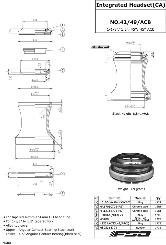 Load image into Gallery viewer, Fsa no. 42 49 acb headset

