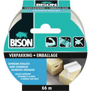 Bison verpakkingstape transparant 5cmx66m