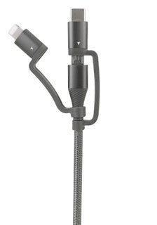 ギャラリービューアに画像をロードする, 3 in 1 data en oplaadkabel 120 cm lang
