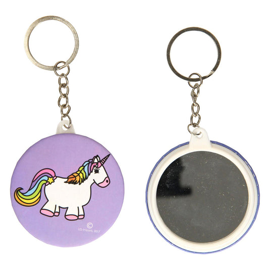 Duckiez sleutelhanger met spiegel eenhoorn