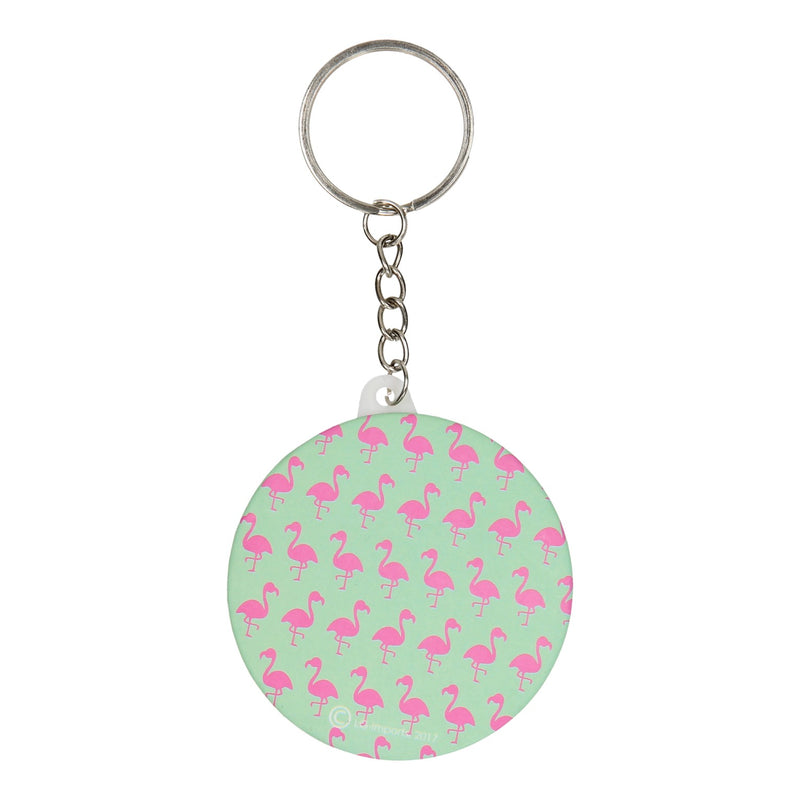 Load image into Gallery viewer, Lg-imports sleutelhanger flamingo met spiegeltje

