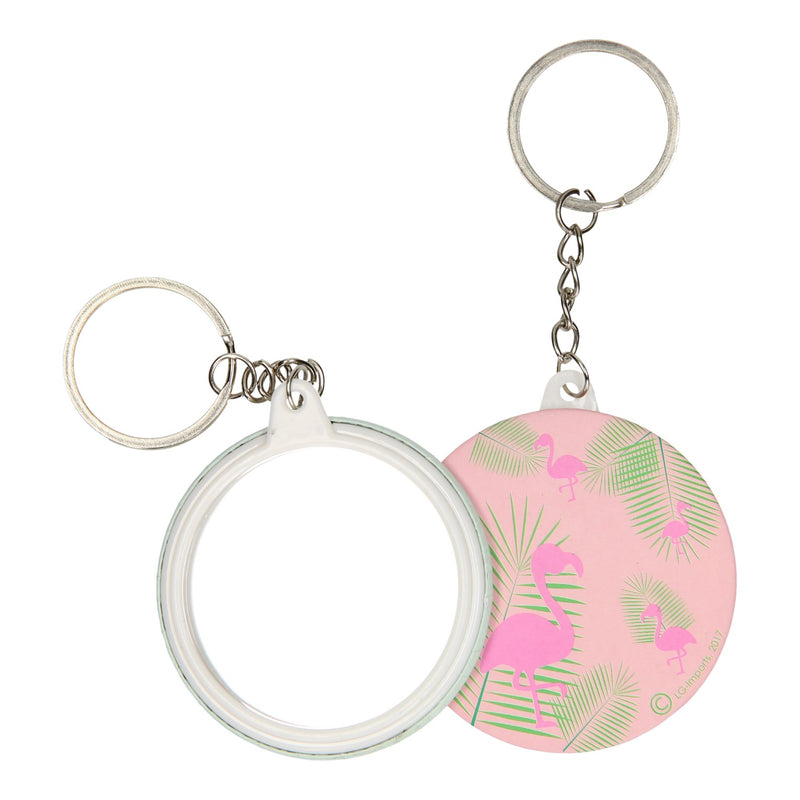 Load image into Gallery viewer, Lg-imports sleutelhanger flamingo met spiegeltje
