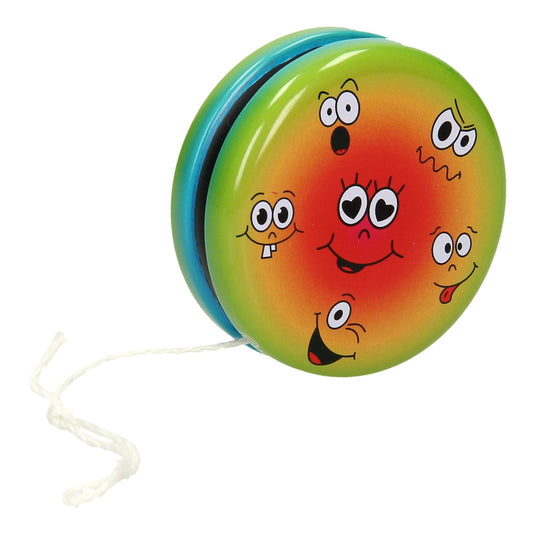 Duckiez metalen jojo lachgezicht